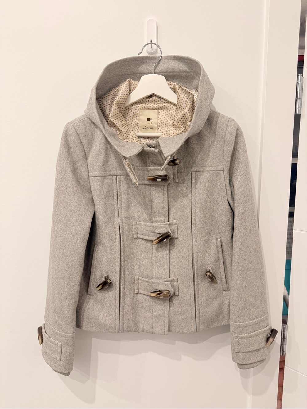 Anthropologie Elevenses First Frost Pea Coat